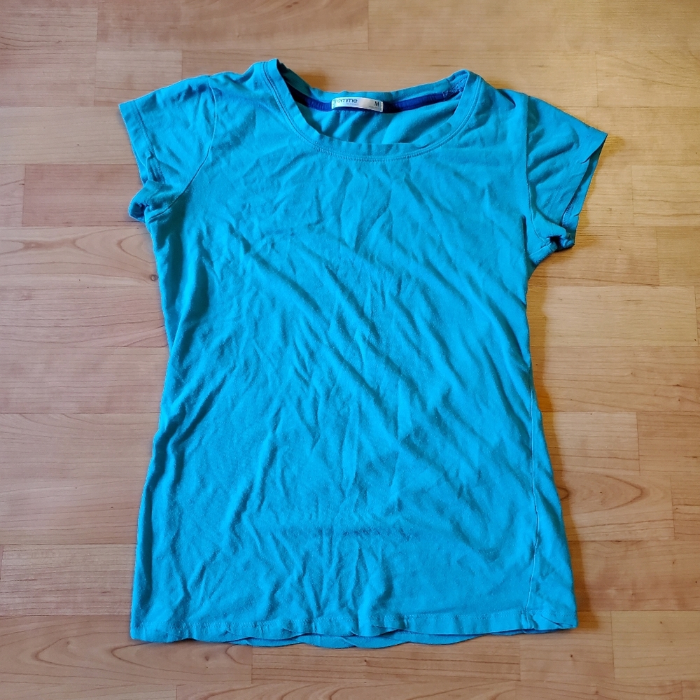 Femme by Tresics blue top short sleeve shirt - size medium